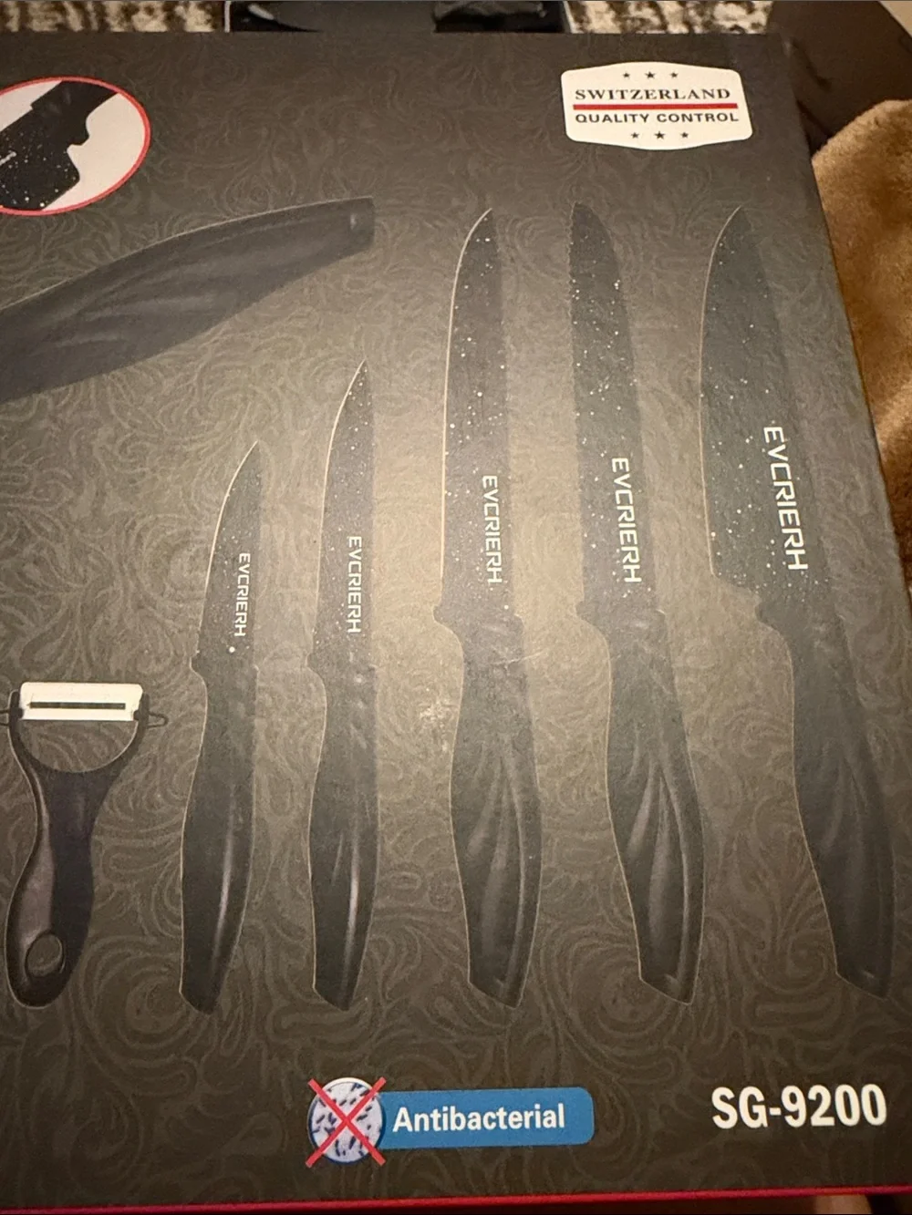 NEW 6-Piece Black Kitchen Knife Set – Gift
